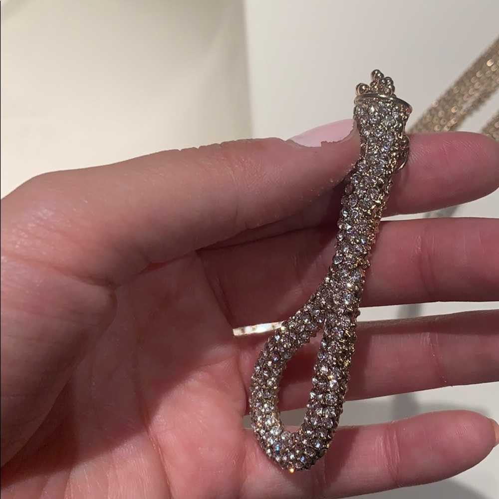 Gold Statement Necklace - image 5